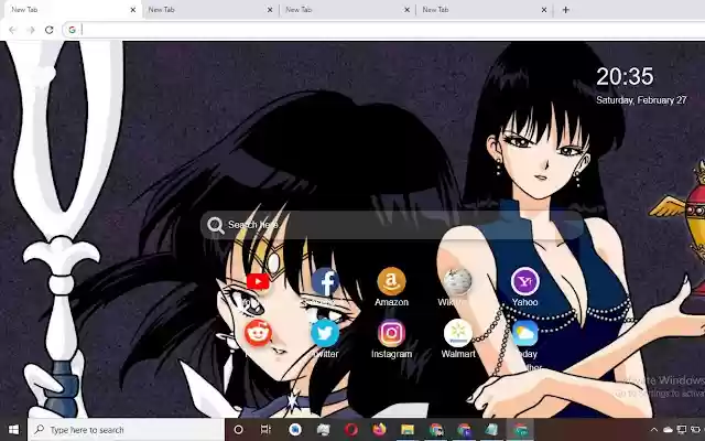 Sailor Moon Wallpaper New Tab Theme [Install]  from Chrome web store to be run with OffiDocs Chromium online